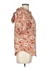 Roommates 100% Polyester Floral Tan Short Sleeve Blouse Size L - photo 4