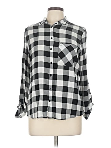 Polly & Esther Long Sleeve Button-Down Shirt (view 1)