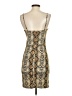 Shein Animal Print Tan Cocktail Dress Size S - photo 2