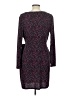 Attention Polka Dots Black Purple Cocktail Dress Size L - photo 2