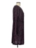 Attention Polka Dots Black Purple Cocktail Dress Size L - photo 4
