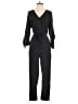 Heatherly 100% Polyester Solid Black Jumpsuit Size S - photo 1