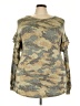 Now Forever Camo Gold Green Pullover Sweater Size 2X - photo 1
