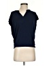 MNG Basics 100% Viscose Blue Short Sleeve Top Size XS - photo 1