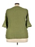 AGB 100% Polyester Green 3/4 Sleeve Blouse Size 2X - photo 2