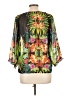 Roz & Ali 100% Polyester Green 3/4 Sleeve Blouse Size L - photo 2