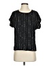 Shein Black Short Sleeve Blouse Size 4 - photo 1