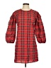 J.Crew Plaid Red Casual Dress Size XXS - photo 1