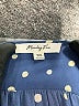 Monday Fun 100% Polyester Polka Dots Blue 3/4 Sleeve Blouse Size XXL - photo 4