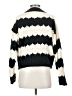 Line & Dot 100% Polyester Houndstooth Black Pullover Sweater Size XS - photo 2