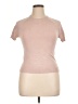 MNG Pink Short Sleeve Turtleneck Size XL - photo 1
