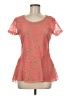 Style&Co 100% Polyester Pink Short Sleeve Blouse Size M - photo 1
