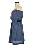Ecote Solid Blue Cocktail Dress Size S - photo 5
