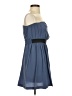 Ecote Solid Blue Cocktail Dress Size S - photo 4