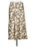Simplee Animal Print Ivory Casual Skirt Size L - photo 1