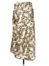 Simplee Animal Print Ivory Casual Skirt Size L - photo 2