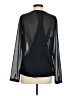 Ann Taylor Solid Black Long Sleeve Blouse Size S - photo 2