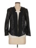 By Anthropologie 100% Nylon Metallic Black Jacket Size M - photo 1