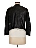 By Anthropologie 100% Nylon Metallic Black Jacket Size M - photo 2