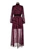 LDT 100% Polyester Burgundy Casual Dress Size 8 - photo 1