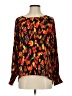 Allison Joy 100% Polyester Orange Long Sleeve Blouse Size S - photo 1