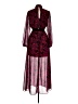 LDT 100% Polyester Burgundy Cocktail Dress Size 6 - photo 2