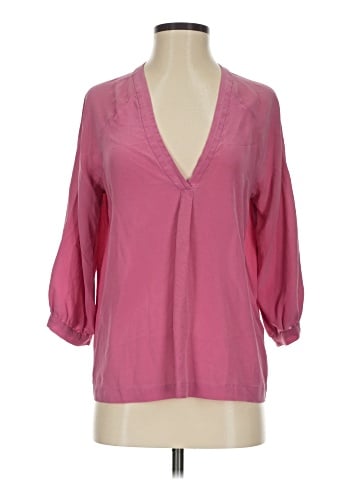Joie 3/4 Sleeve Silk Top (view 1)