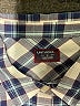 UNTUCKit 100% Cotton Checkered-gingham Blue Long Sleeve Button-Down Shirt Size 14 - photo 7