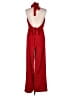 AU Amanda Uprichard 100% Polyester Red Jumpsuit Size L - photo 2