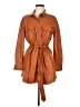 Jessica Simpson 100% Polyurethane Orange Trenchcoat Size M - photo 1