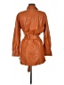 Jessica Simpson 100% Polyurethane Orange Trenchcoat Size M - photo 2
