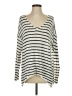 Assorted Brands Stripes Ivory Pullover Sweater Size S - photo 1