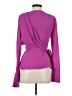 Atlein Collective 100% Polyester Purple Long Sleeve Blouse Size 2 - photo 2