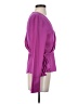 Atlein Collective 100% Polyester Purple Long Sleeve Blouse Size 2 - photo 4