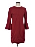 Tibi Solid Burgundy Casual Dress Size 4 - photo 1