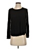 BCBGMAXAZRIA 100% Rayon Black Long Sleeve Top Size S - photo 1