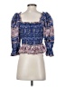 Sea New York 100% Cotton Blue 3/4 Sleeve Blouse Size XS - photo 2