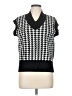 Unbranded Houndstooth Black Sweater Vest Size L - photo 1
