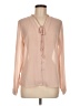 Lulus 100% Polyester Pink Long Sleeve Blouse Size M - photo 1