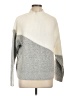 Cocobleu Color Block Gray Pullover Sweater Size L - photo 1