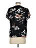 Shein 100% Polyester Floral Black Short Sleeve Blouse Size 4 - photo 2