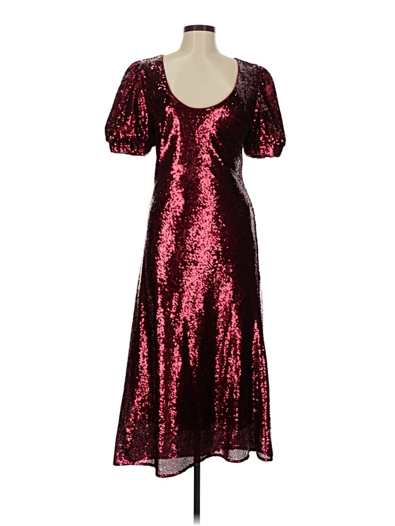Pre-owned Keepsake Cocktail Dress In Burgundy