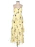 Self-Portrait 100% Polyester Yellow Cocktail Dress Size 0 - photo 1