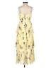 Self-Portrait 100% Polyester Yellow Cocktail Dress Size 0 - photo 2