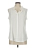 Assorted Brands 100% Polyester Ivory Sleeveless Blouse Size M - photo 1