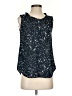 Ann Taylor 100% Polyester Black Sleeveless Blouse Size 0 - photo 1