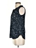 Ann Taylor 100% Polyester Black Sleeveless Blouse Size 0 - photo 5
