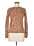 Ann Taylor 100% Cotton Animal Print Brown Pullover Sweater Size M - photo 1