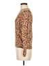 Ann Taylor 100% Cotton Animal Print Brown Pullover Sweater Size M - photo 5