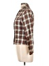 Unbranded Plaid Brown Long Sleeve Blouse Size L (estimated) - photo 5